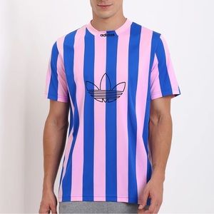 Mens Adidas striped jersey